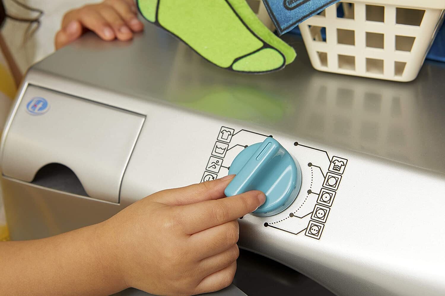 First Washer-Dryer, Interactive &amp; Realistic Toy for Kids, Pretend Play Appliance for Children