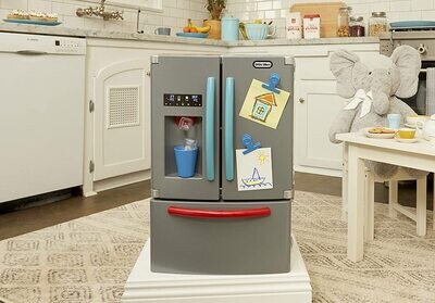 First Fridge - Interactive Realistic Refrigerator for Kids, Play Kitchen Toy with Lights and Sounds