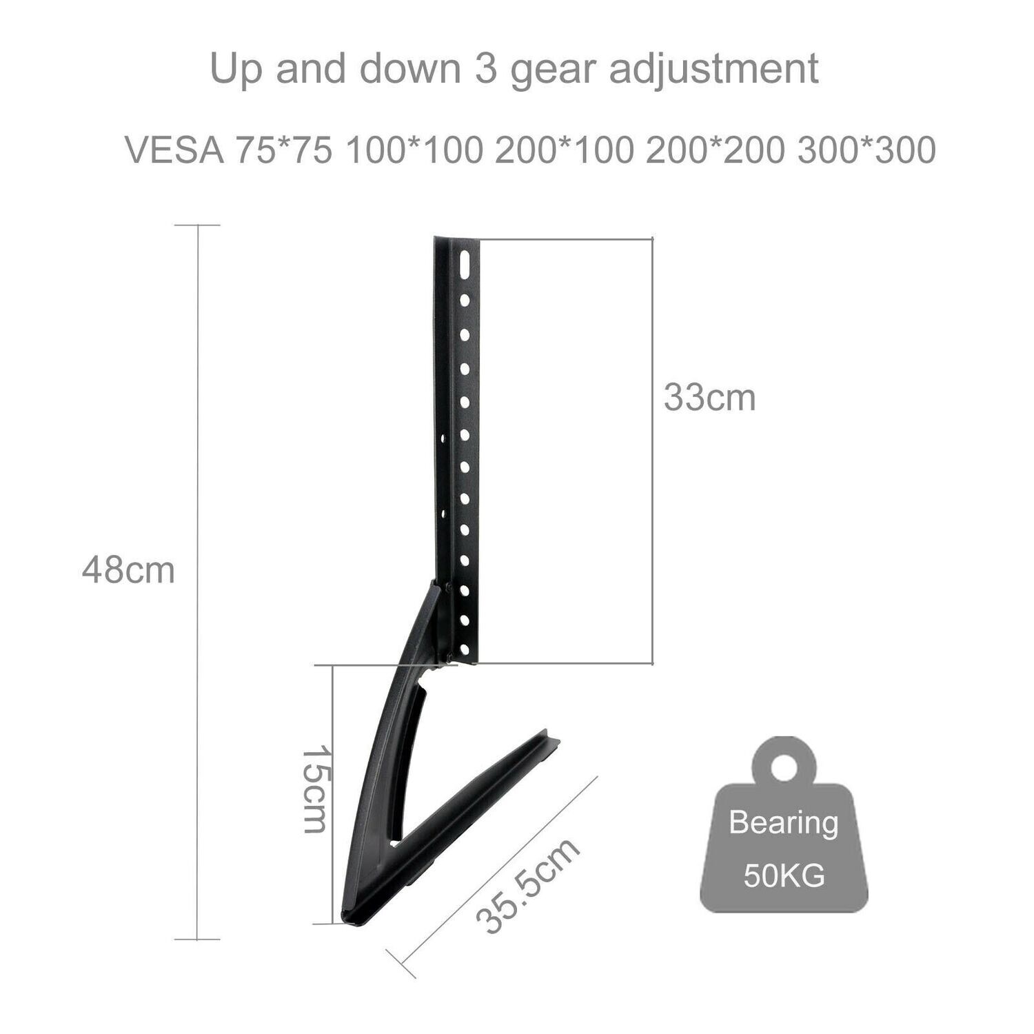 Universal Table Top TV Stand Base 14&quot;-42&quot; inches