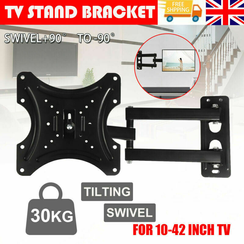 TV Wall Bracket Tilt Swivel For 10-42 inches