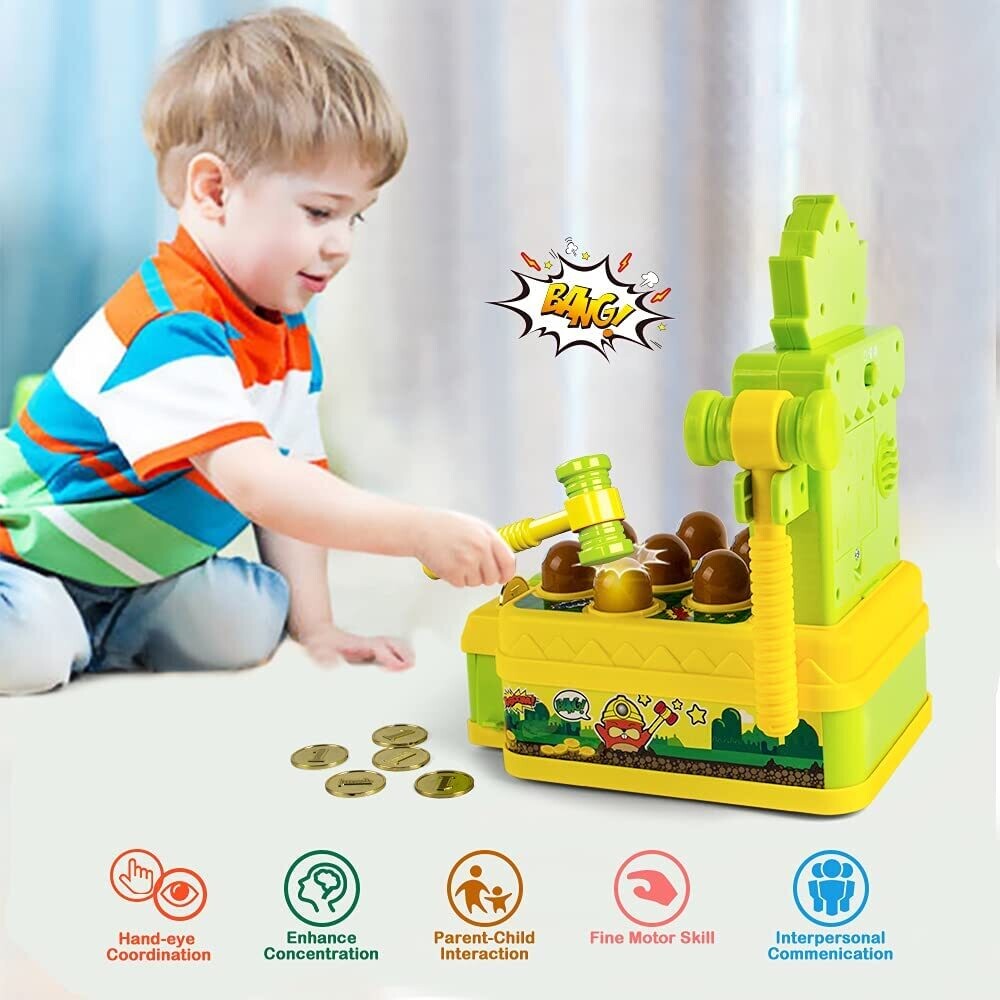 Whack Game Toy with Mole,Mini Electronic Arcade Game