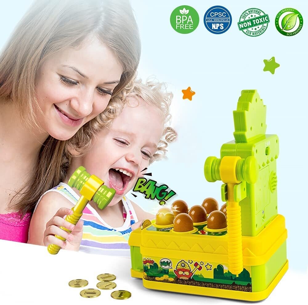 Whack Game Toy with Mole,Mini Electronic Arcade Game