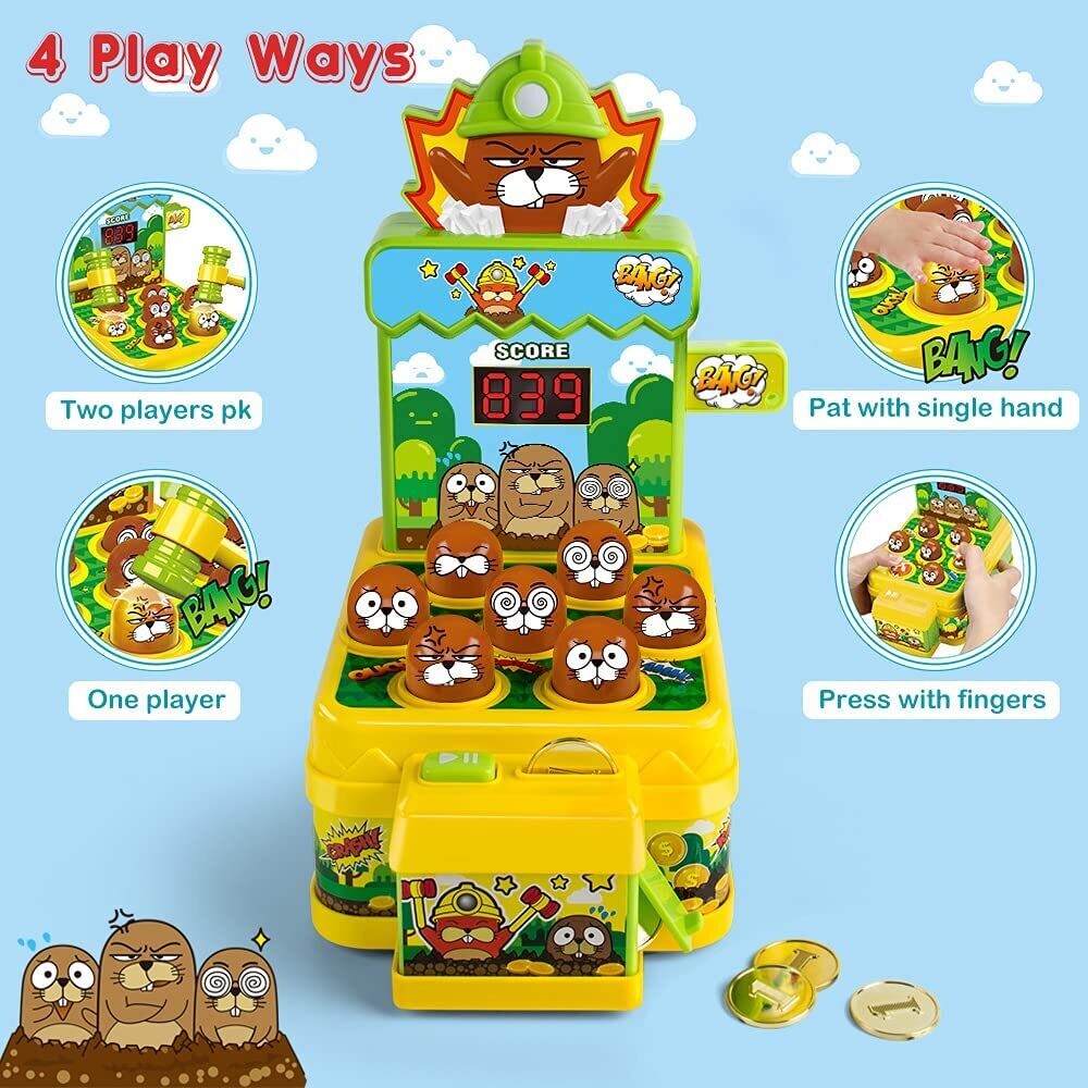 Whack Game Toy with Mole,Mini Electronic Arcade Game