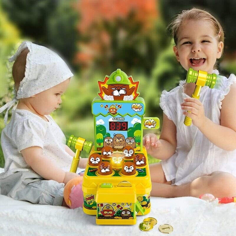 Whack Game Toy with Mole,Mini Electronic Arcade Game