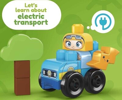 Green Town Build &amp; Learn Eco House Playset with 89 Educational Building Blocks for Kids