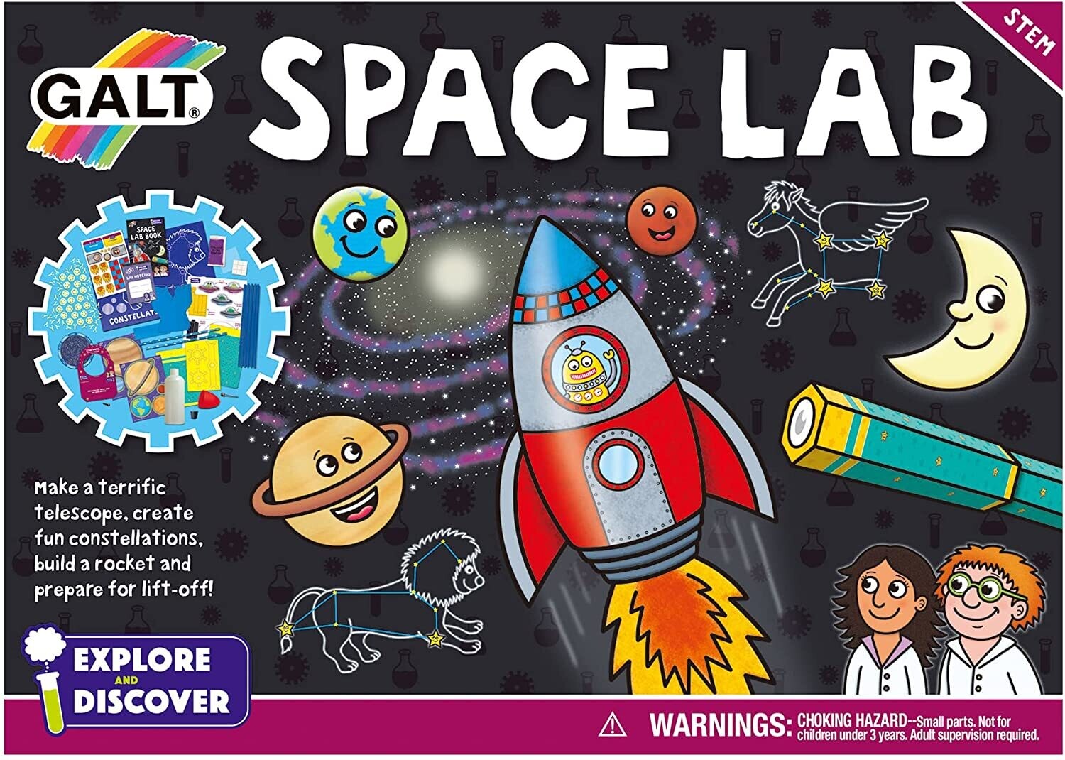 Space Lab, Science Kit for Kids, Ages 6 Years Plus