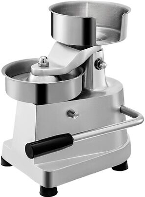 Burger Press Stainless Steel, 130mm Diameter – Heavy Duty Patty Maker for Uniform, Perfectly Shaped Hamburgers, Non-Stick Surface, Ideal for BBQs and Grilling