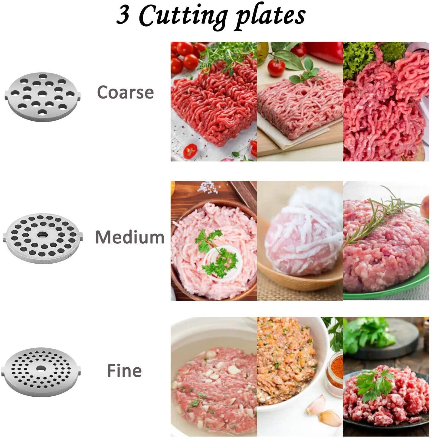Electric Stainless Steel Meat Grinder 2000W – High-Power Meat Processor for Home and Commercial Use