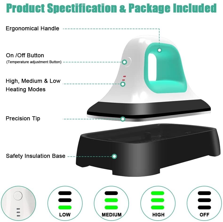 Portable Heat Press Machine Small HTV Vinyl Binding Pieces