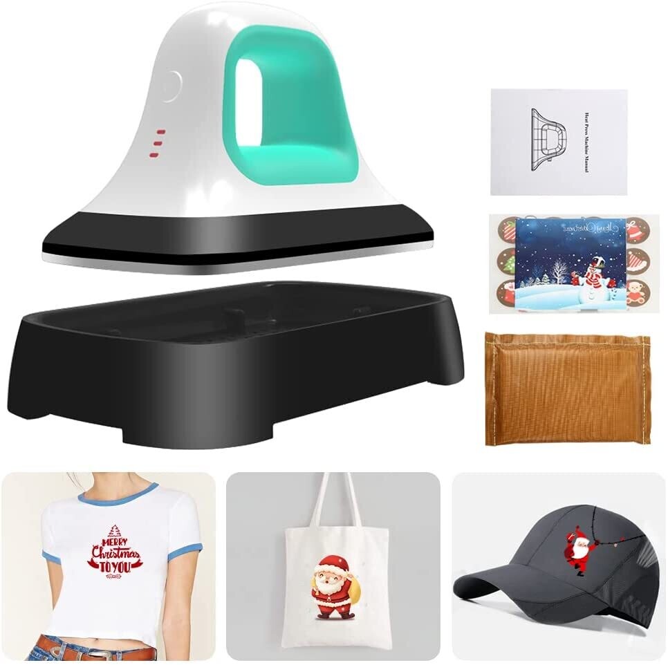 Portable Heat Press Machine Small HTV Vinyl Binding Pieces