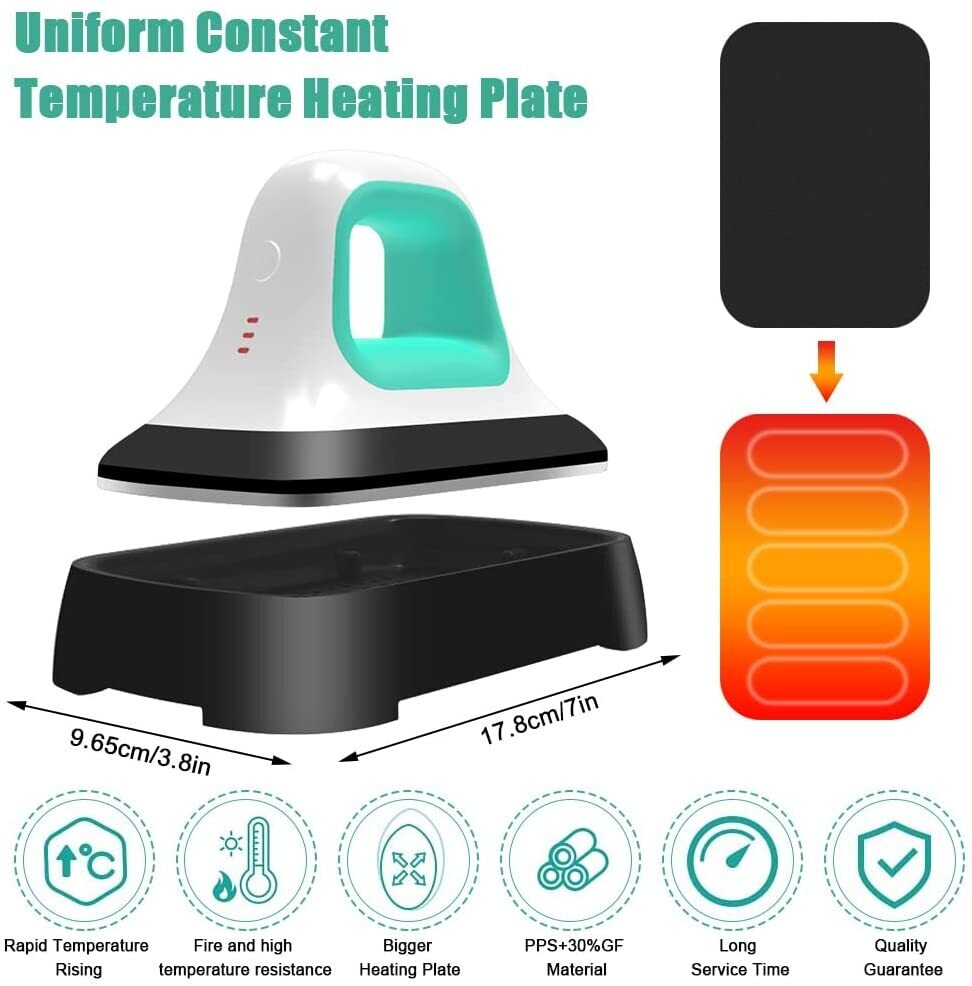 Portable Heat Press Machine Small HTV Vinyl Binding Pieces