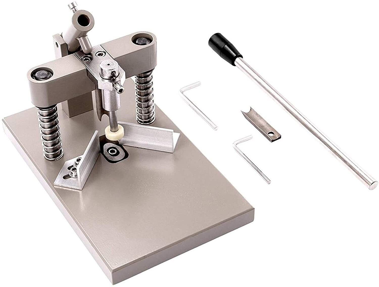 Commercial Stainless Steel Horizontal Sausage Stuffer Filler – 5L Capacity with 5 Nozzles, Ideal for Butchers, Delis, and Home