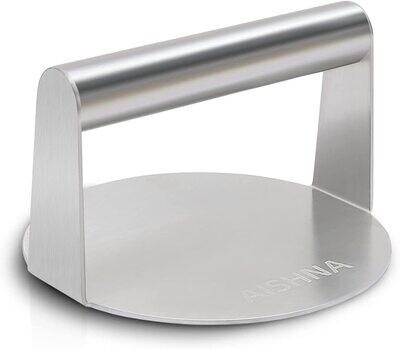 Burger Press Stainless Steel – Premium Heavy Duty Patty Maker for Perfectly Shaped Hamburgers, Non-Stick, Easy to Use, Ideal for BBQs and Grilling