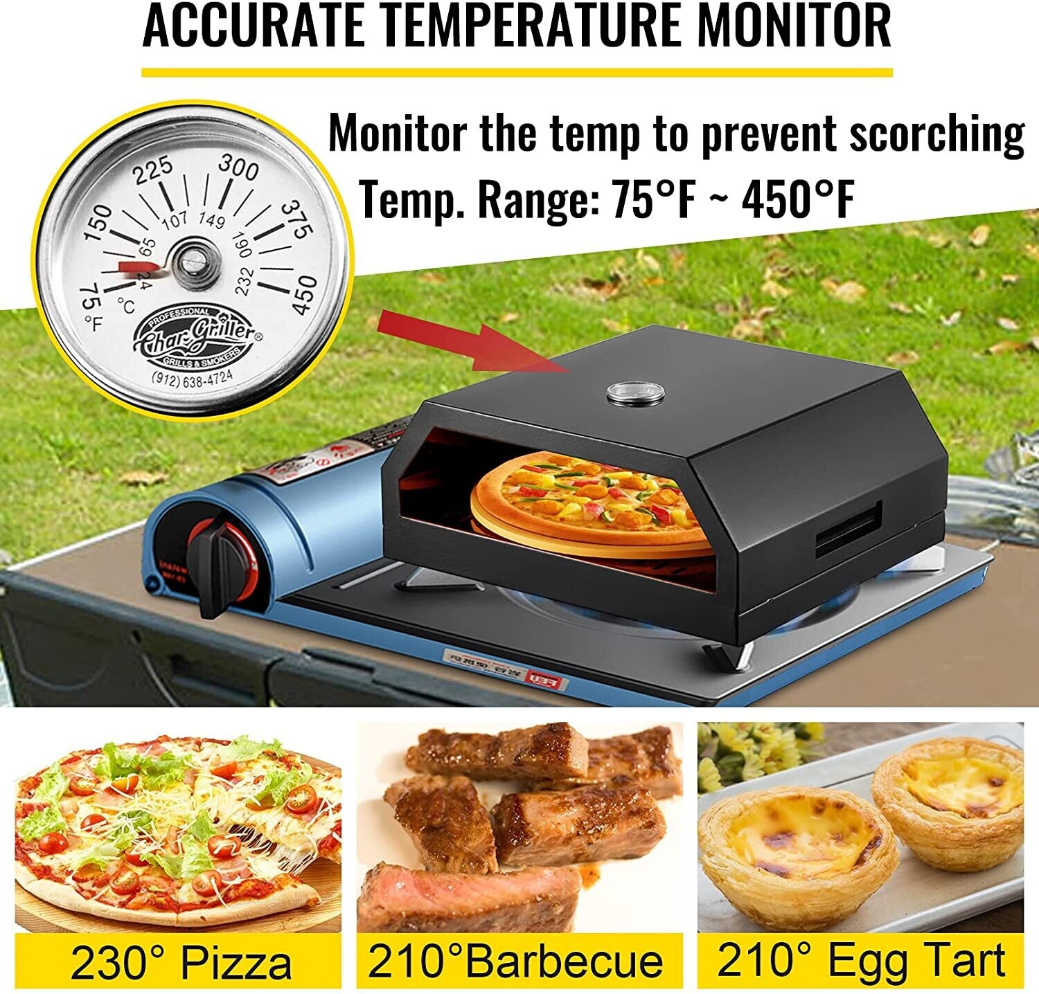 Pizza Oven Kit with Set of Professional Pizza Baking Tools