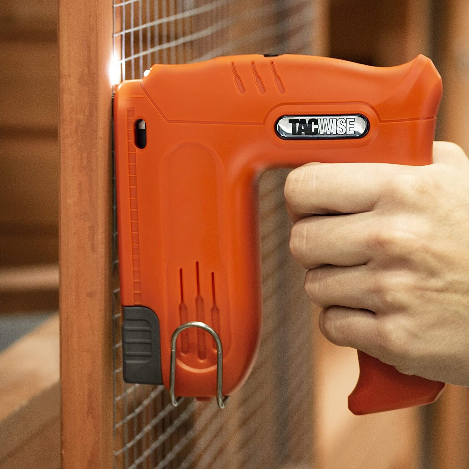 Cordless 4V Staple Nail Gun, Powerful and Lightweight Stapler for Home, Office, and DIY Projects