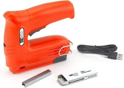 Cordless 4V Staple Nail Gun, Powerful and Lightweight Stapler for Home, Office, and DIY Projects