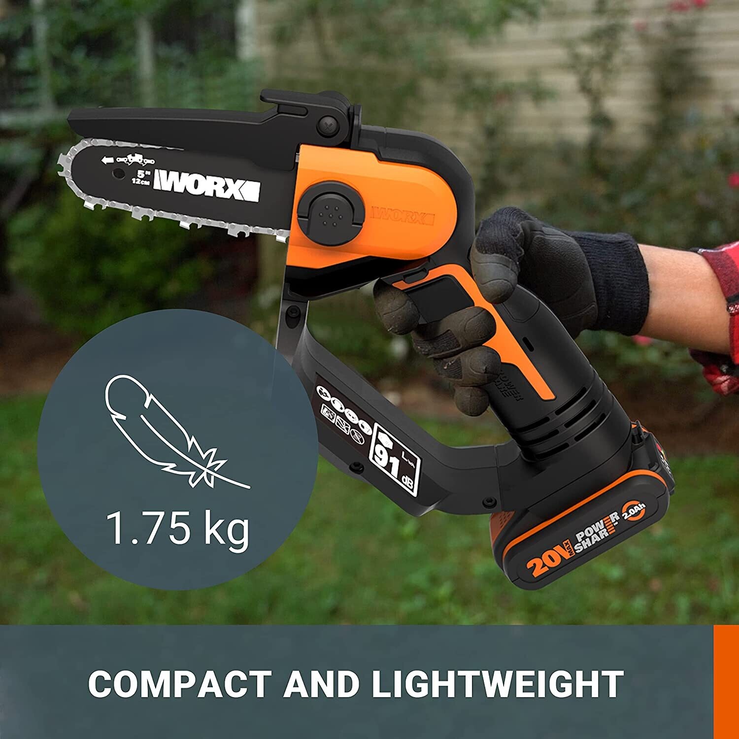 One Handed Cordless Pruning Saw 2.0Ah Battery
