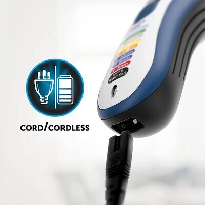 Colour Pro Cordless Clipper, Rechargeable Hair Clipper with Adjustable Guide Combs, Professional Hair Cutting Kit for Home Use
