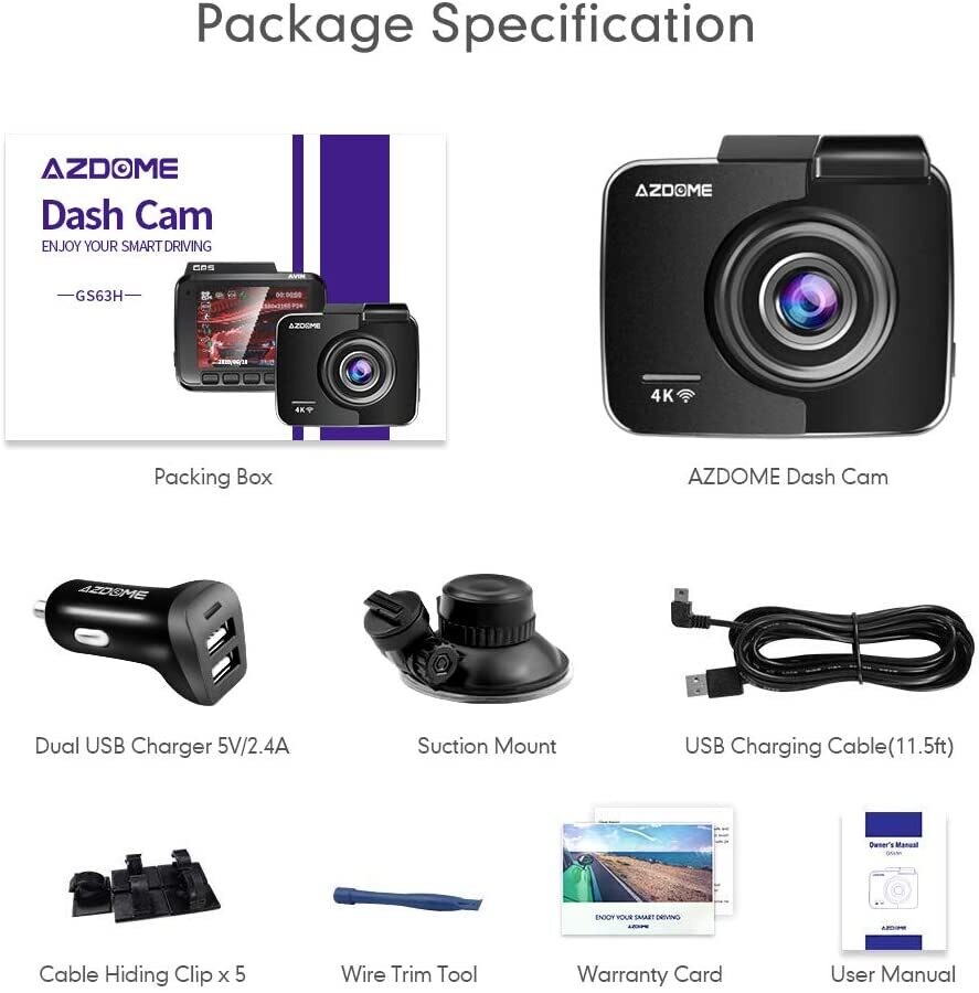 4K Car Camera – High-Resolution Dashboard Camera with Ultra-Clear Video Recording for Vehicles