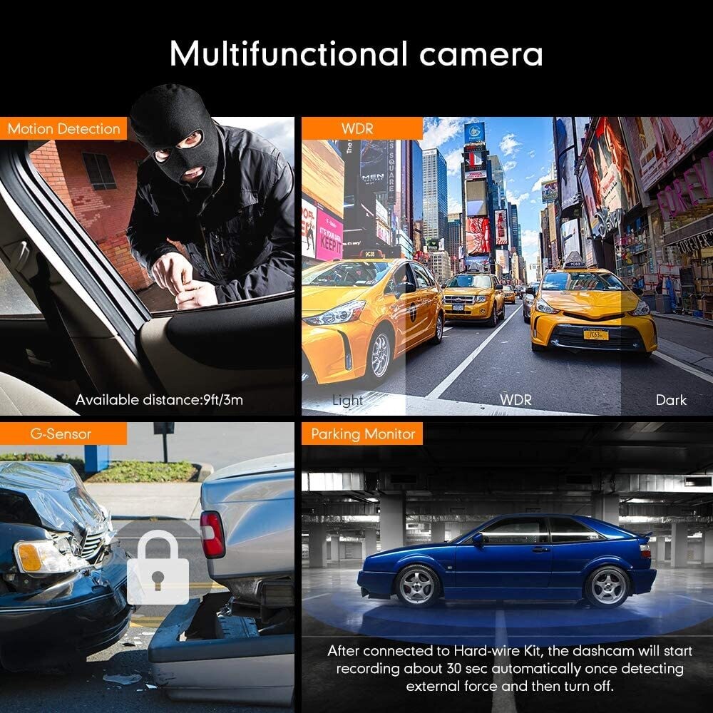 4K Car Camera – High-Resolution Dashboard Camera with Ultra-Clear Video Recording for Vehicles