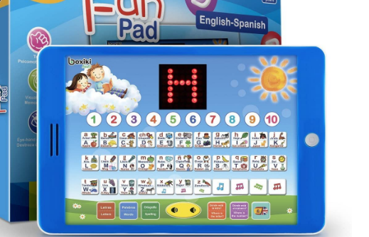 Spanish-English Tablet Bilingual Educational Toy with LCD Screen