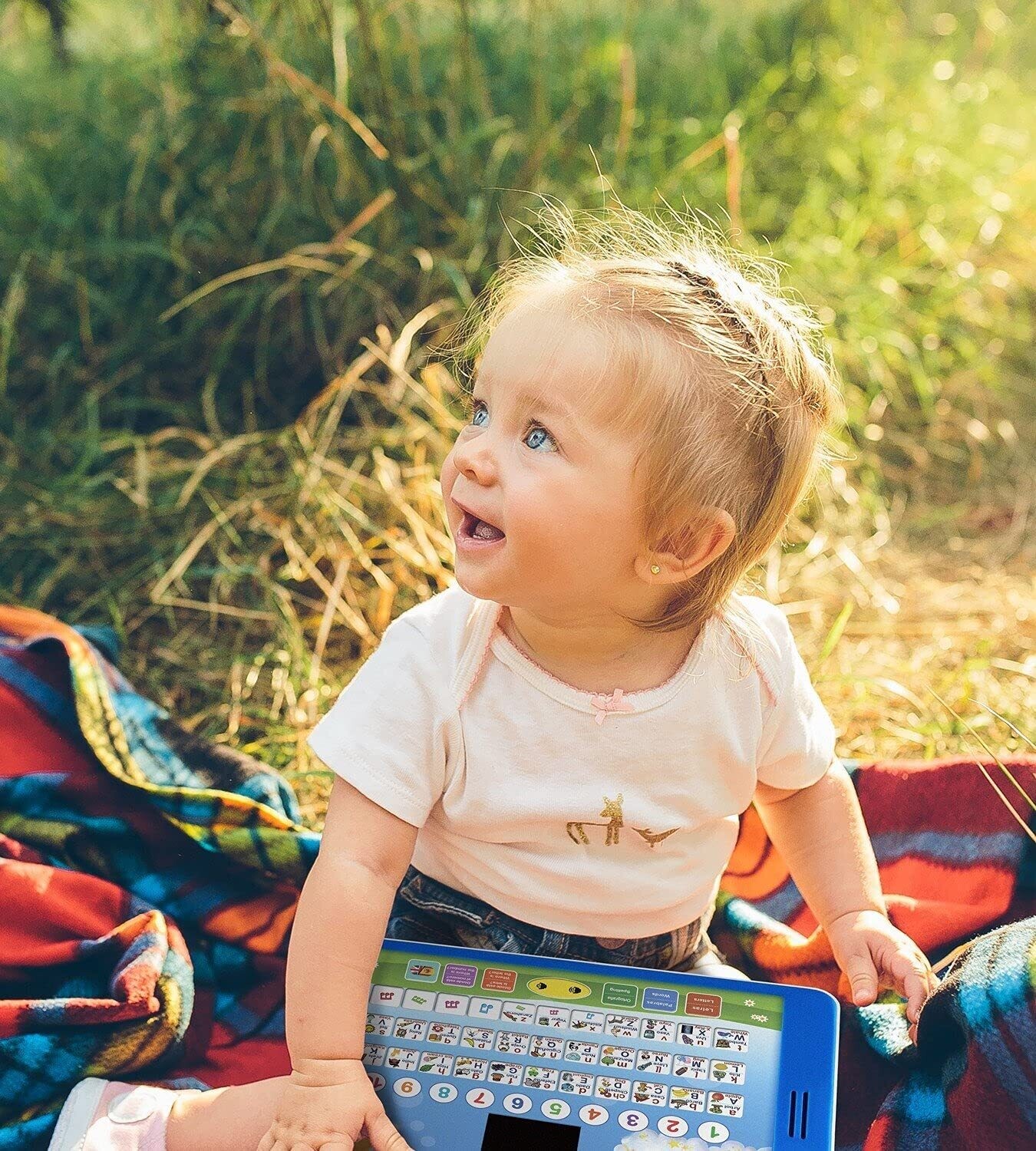 Spanish-English Tablet Bilingual Educational Toy with LCD Screen