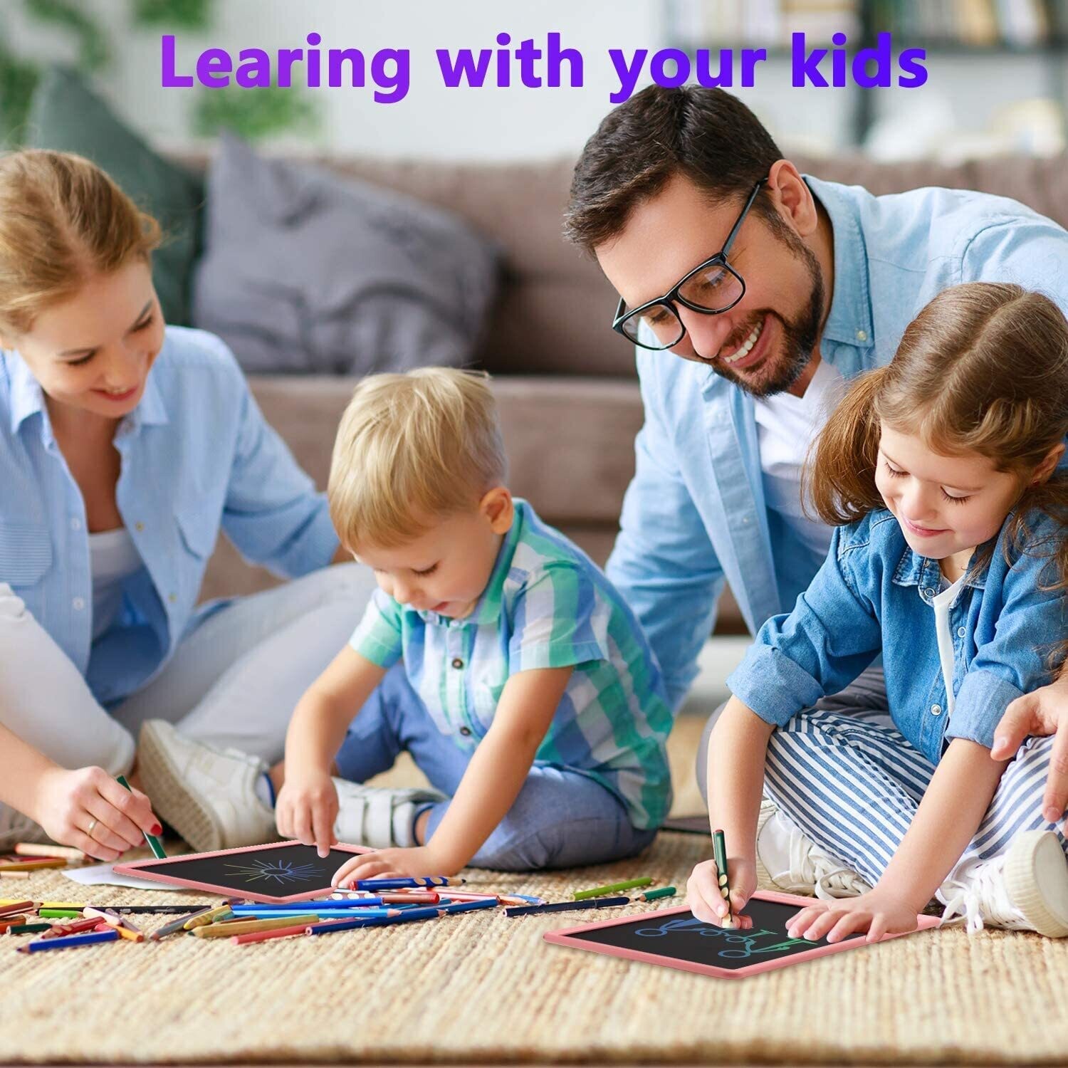 LCD Writing Tablet Kids Electronic Colorful Screen Drawing Tablet
