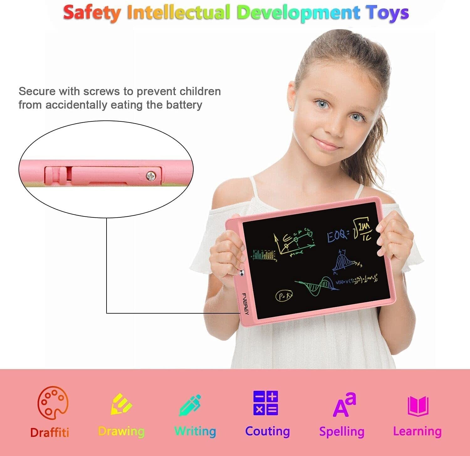 LCD Writing Tablet Kids Electronic Colorful Screen Drawing Tablet