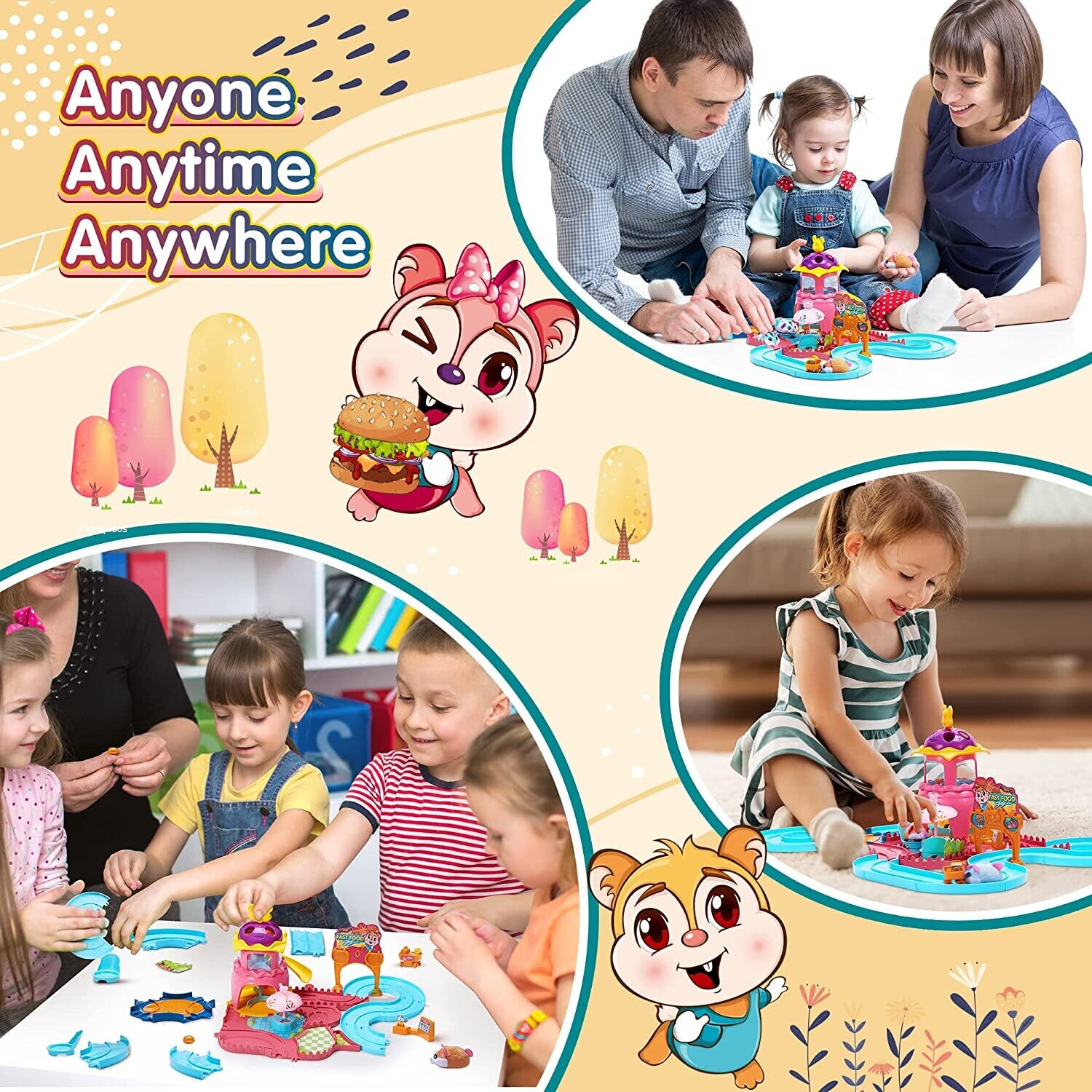 Flexible Track Toy for Hamster Fun Play Tunnel Maze for Small Pets