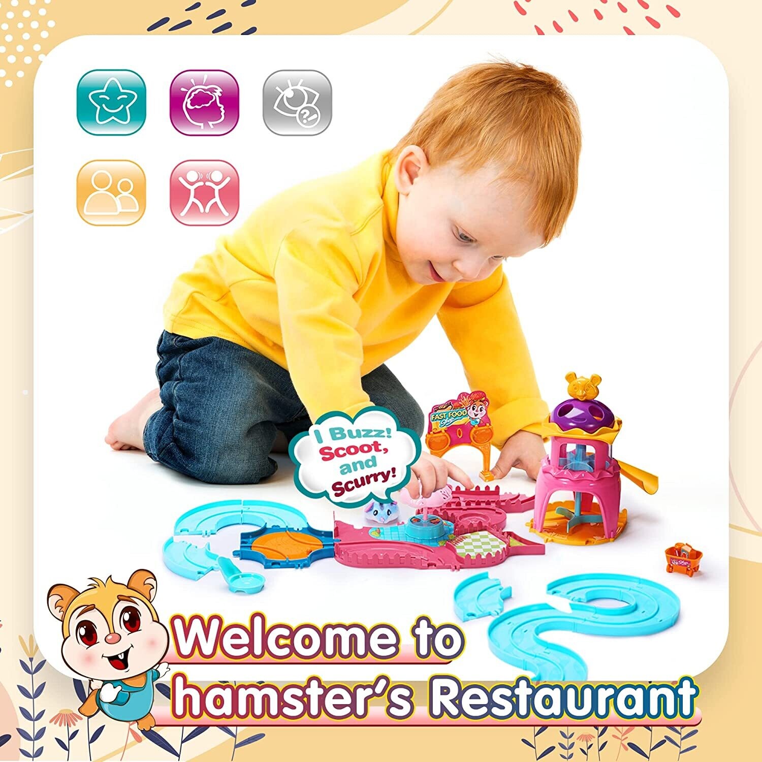 Flexible Track Toy for Hamster Fun Play Tunnel Maze for Small Pets