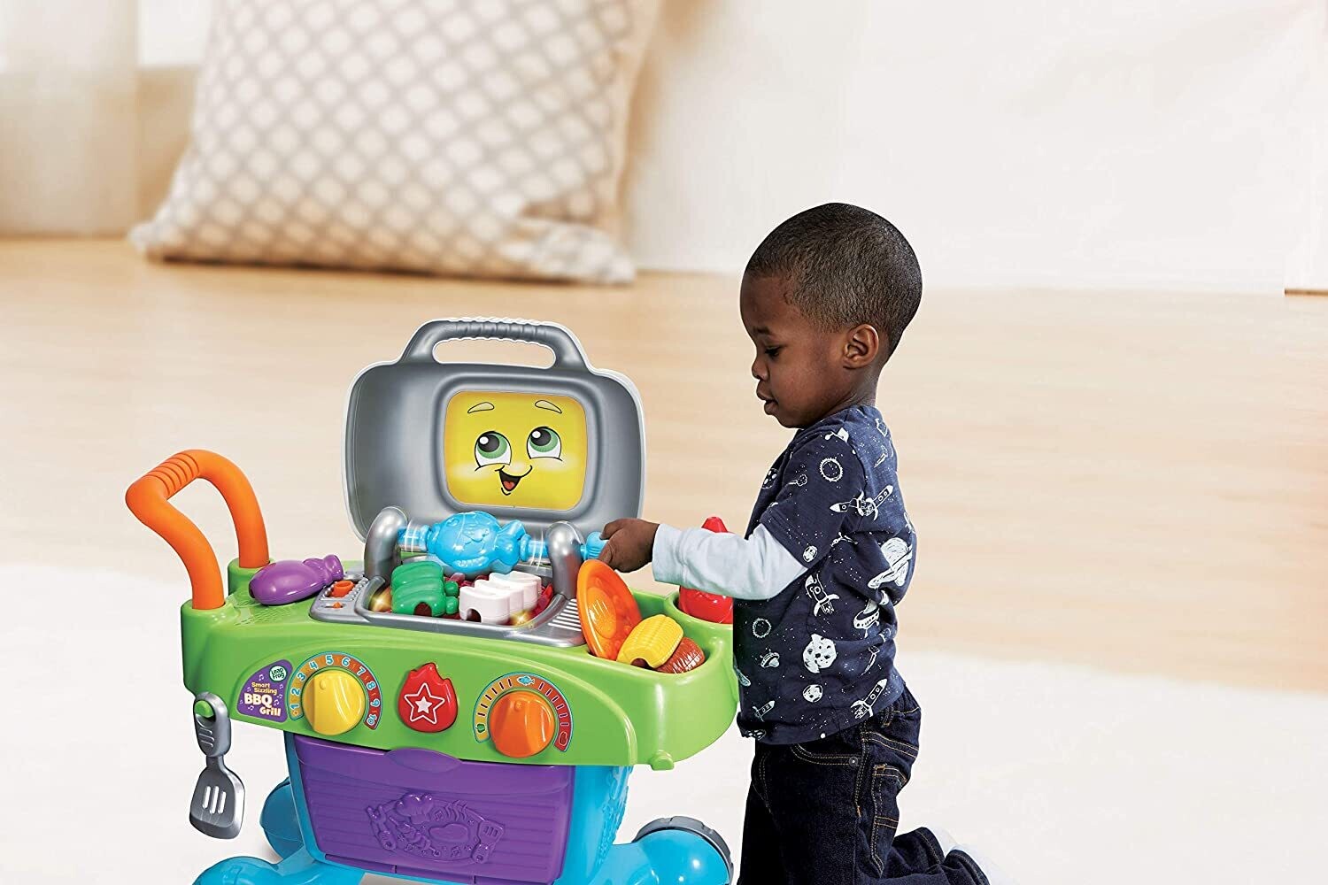 Kids Kitchen BBQ Playset with Play Food