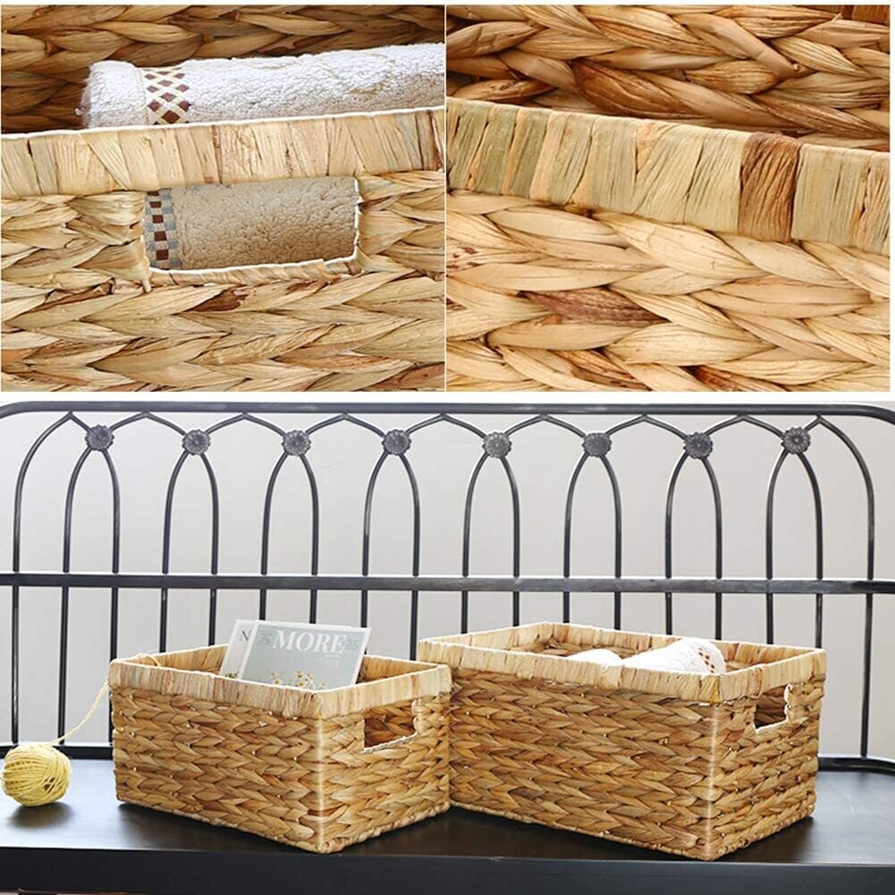 Natural Woven Closet Organiser Basket Bin