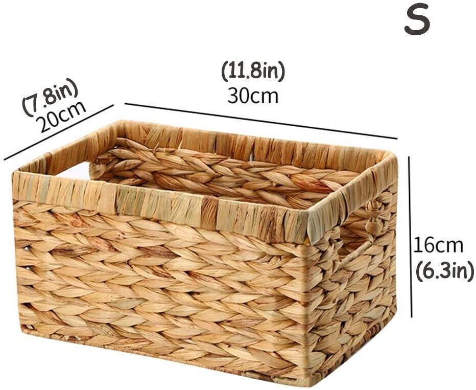 Natural Woven Closet Organiser Basket Bin