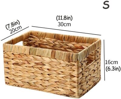 Natural Woven Closet Organiser Basket Bin