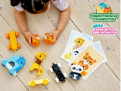 My First Animal Train with Elephants, Tiger, Panda and Giraffe