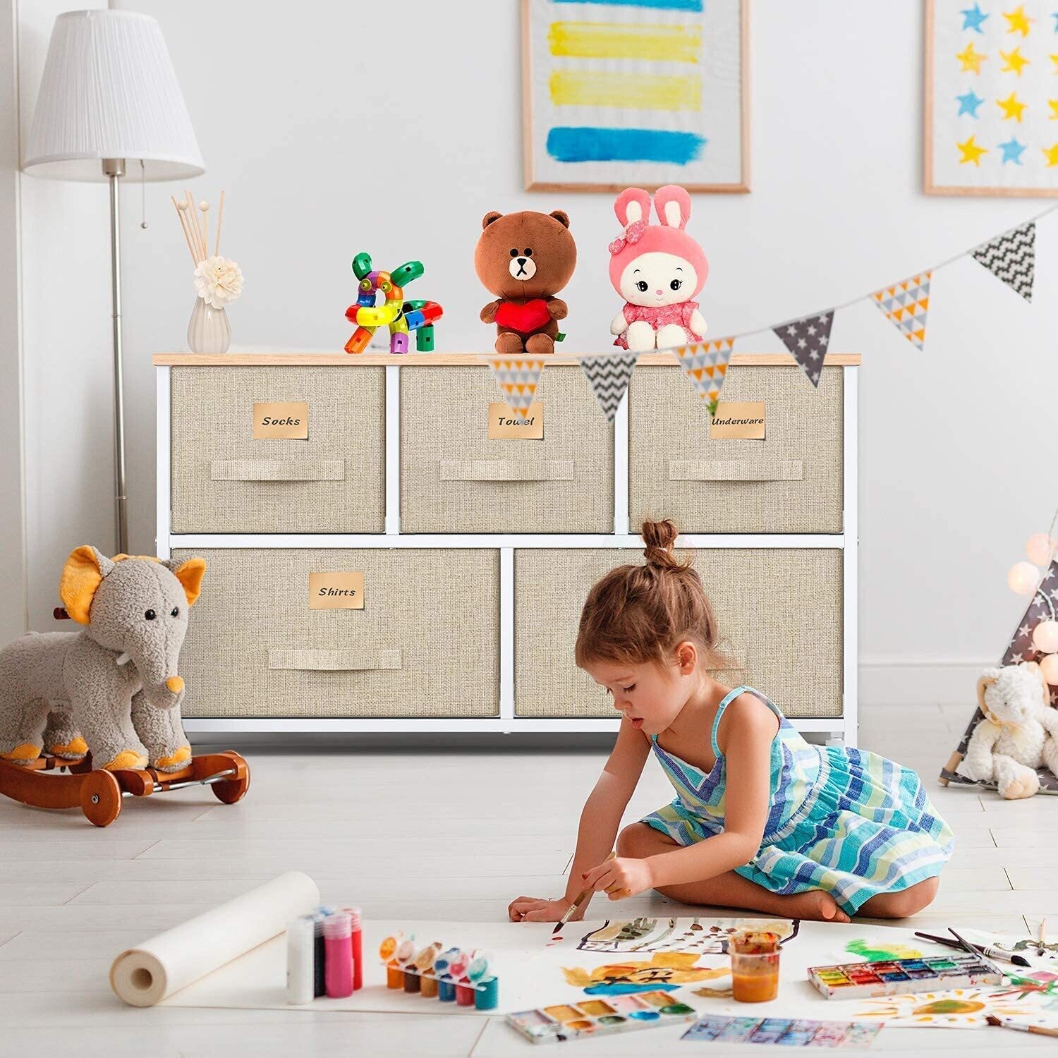 Fabric Storage Drawers – Easy-to-Install Organizer for Clothes, Toys, and Accessories