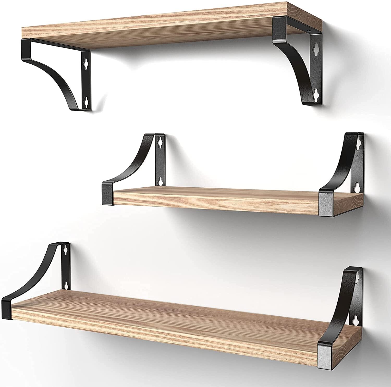 Rustic Shelves Set of 3, 18kg Weight Capability