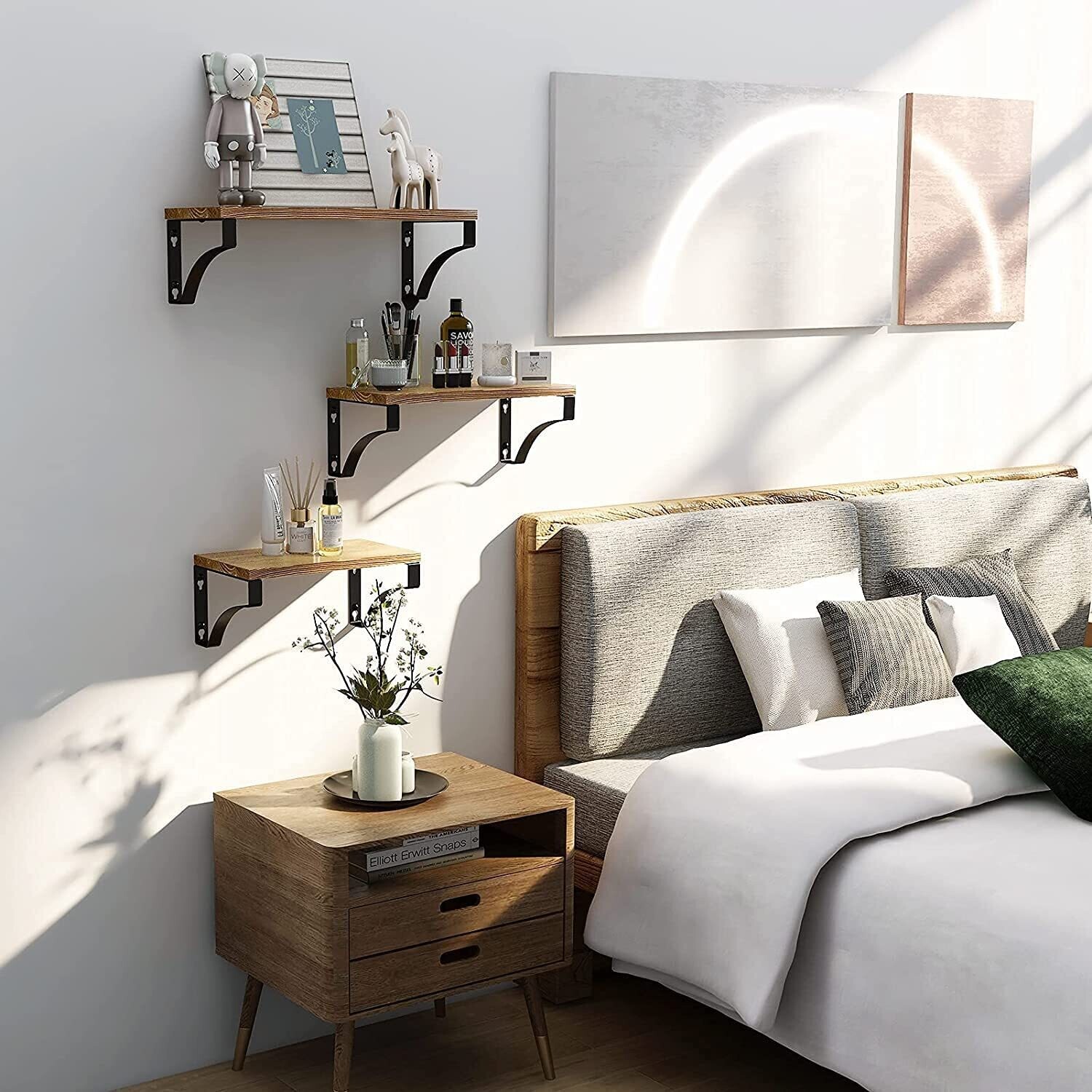 Rustic Shelves Set of 3, 18kg Weight Capability