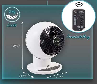 Table Fan Natural Breeze Electric fan design Wearable Fan Quiet fan  robust plastic