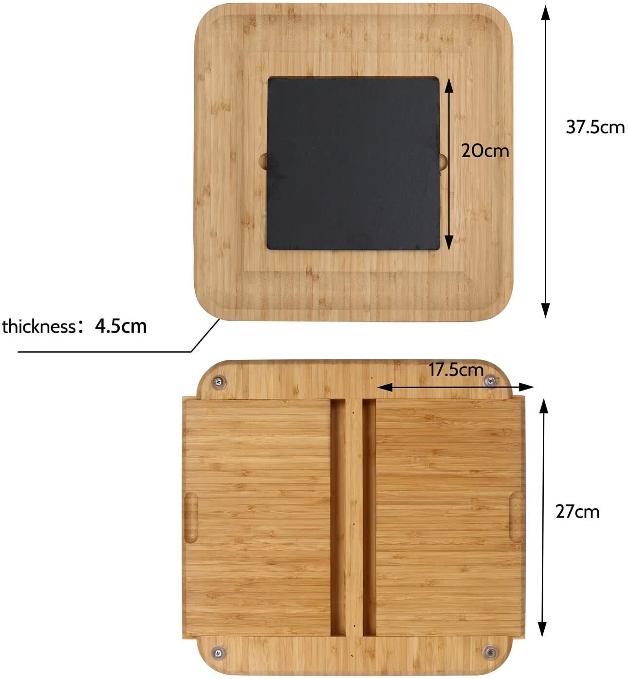 Cheese Board for Cutting Fruit, Food, and Charcuterie