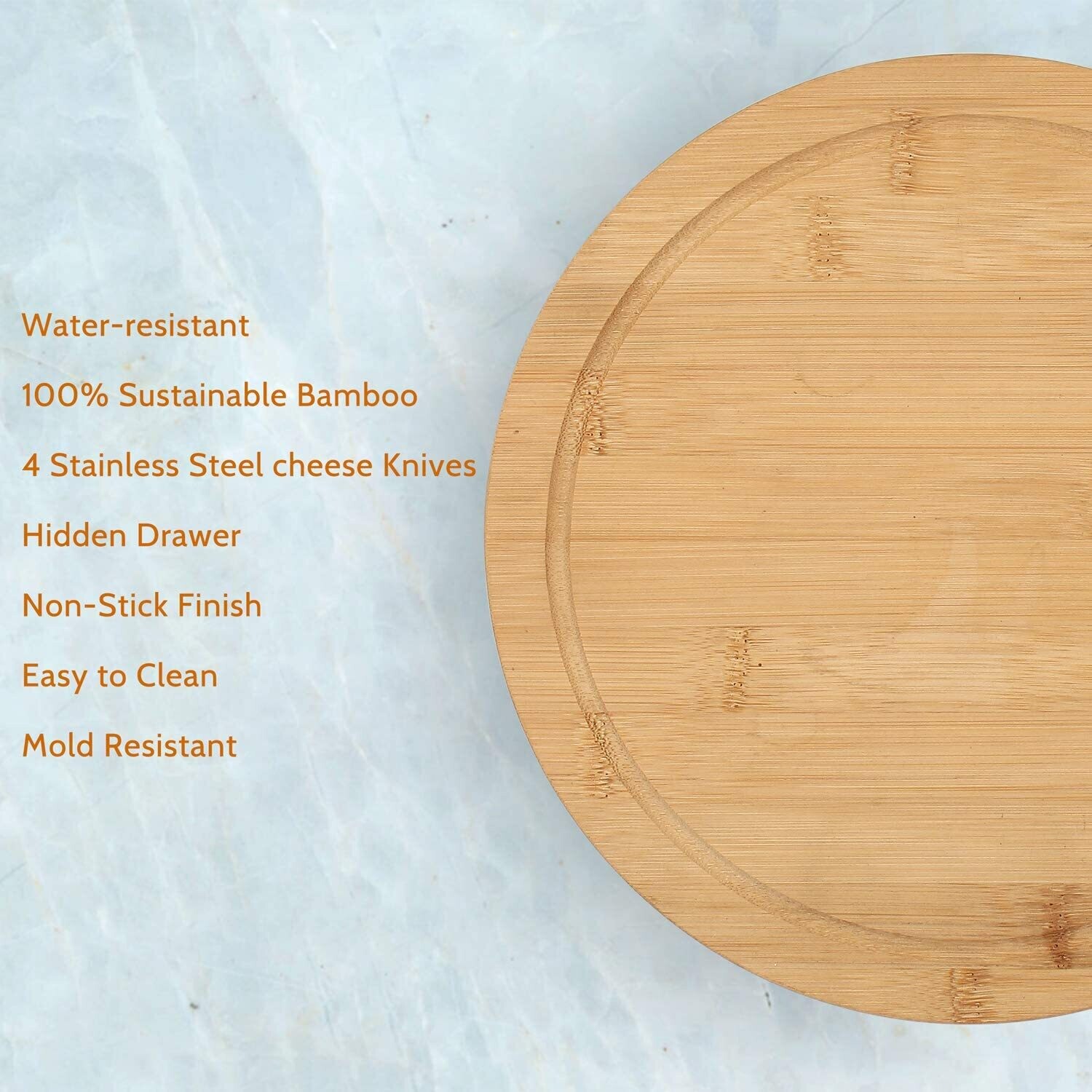 Cheese Plate for Entertaining - Ideal for Serving Cheese, Fruits, and Appetizers