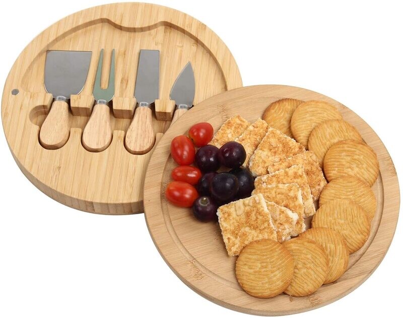 Cheese Plate for Entertaining - Ideal for Serving Cheese, Fruits, and Appetizers