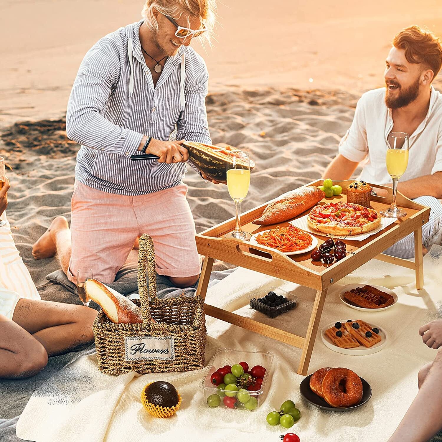 Multipurpose Serving food Tray Use As Portable Laptop Tray