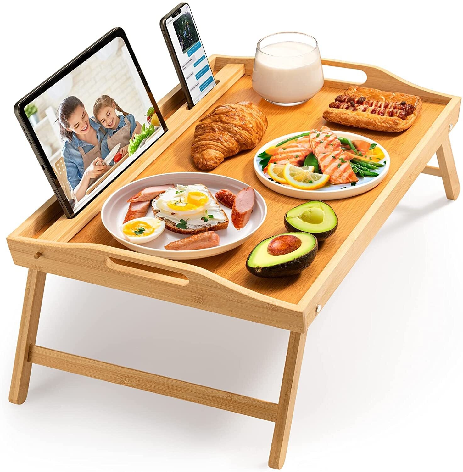 Multipurpose Serving food Tray Use As Portable Laptop Tray