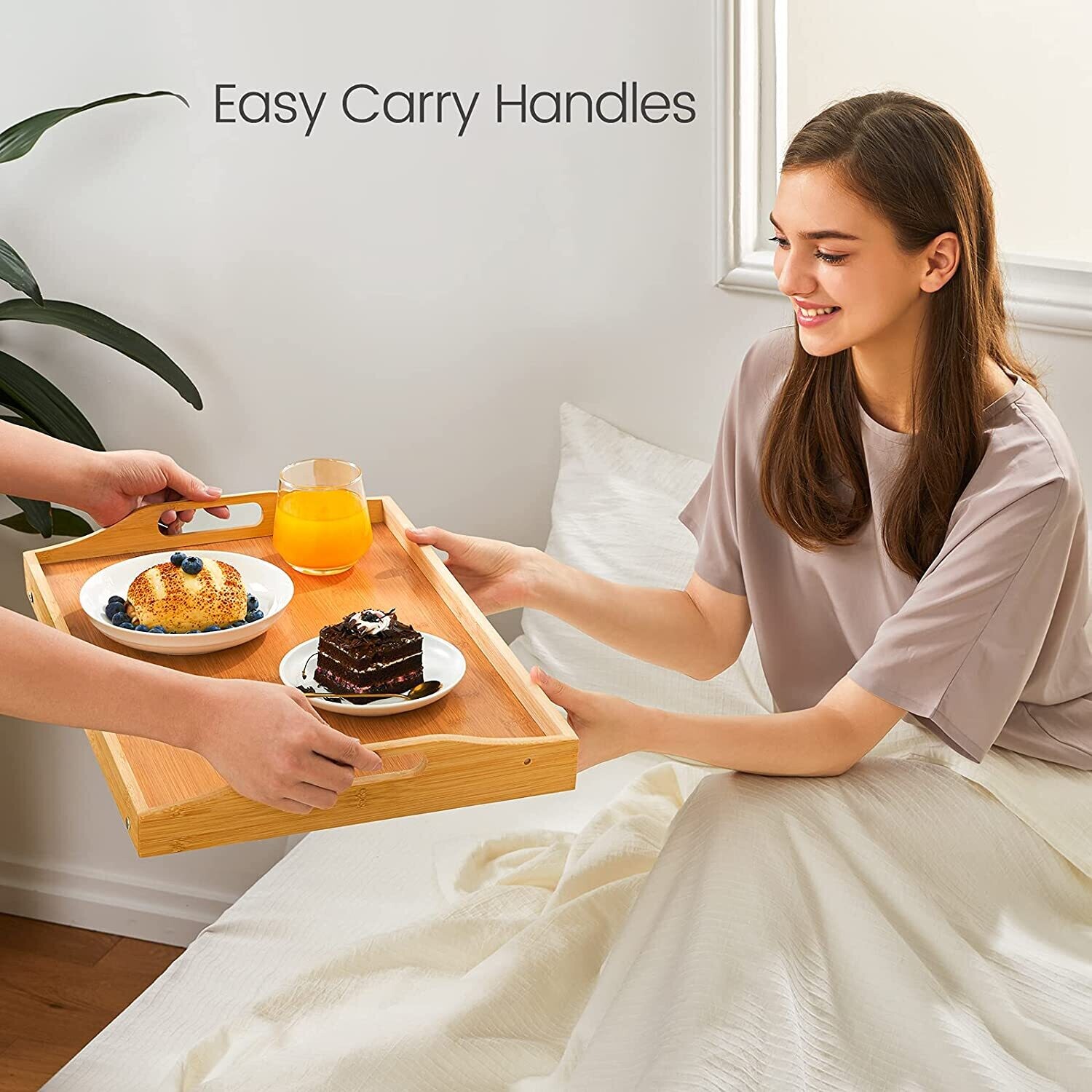 Multipurpose Serving food Tray Use As Portable Laptop Tray