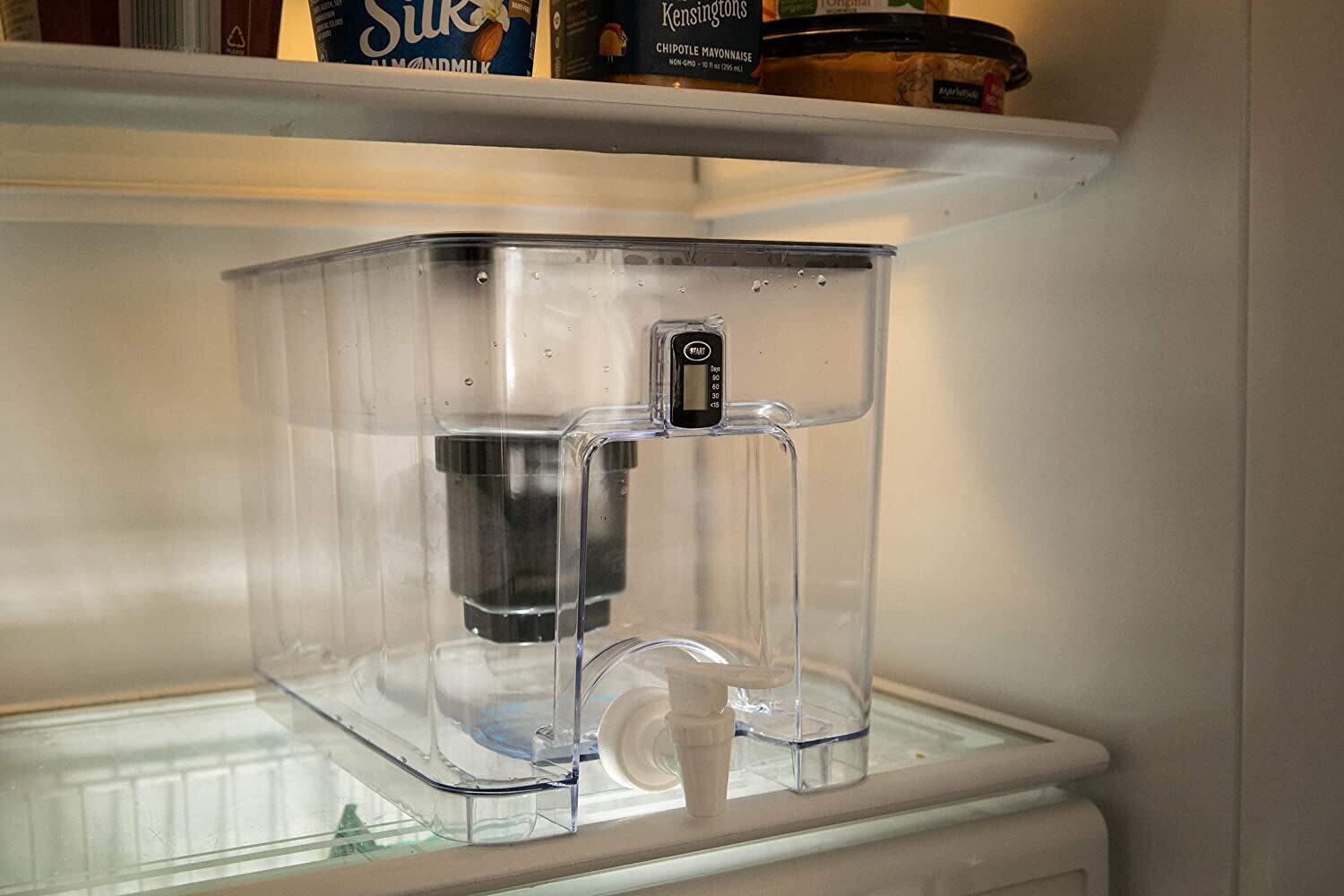 Countertop Water Filter Dispenser for Clean Drinking Water, Compact Water Filtration System