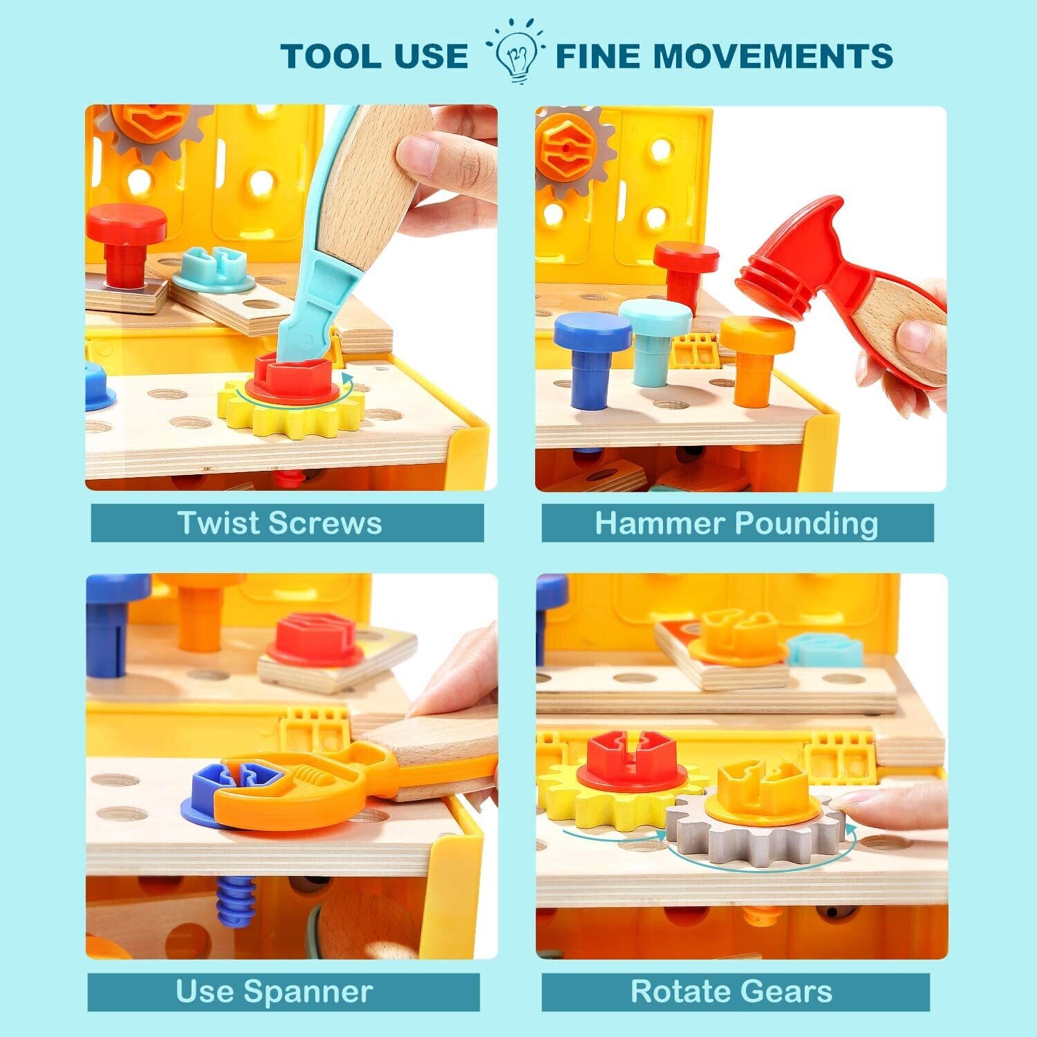 Toddler Tools Set Toys for 2 3 Year Old Boy or Girl Gifts Educational
