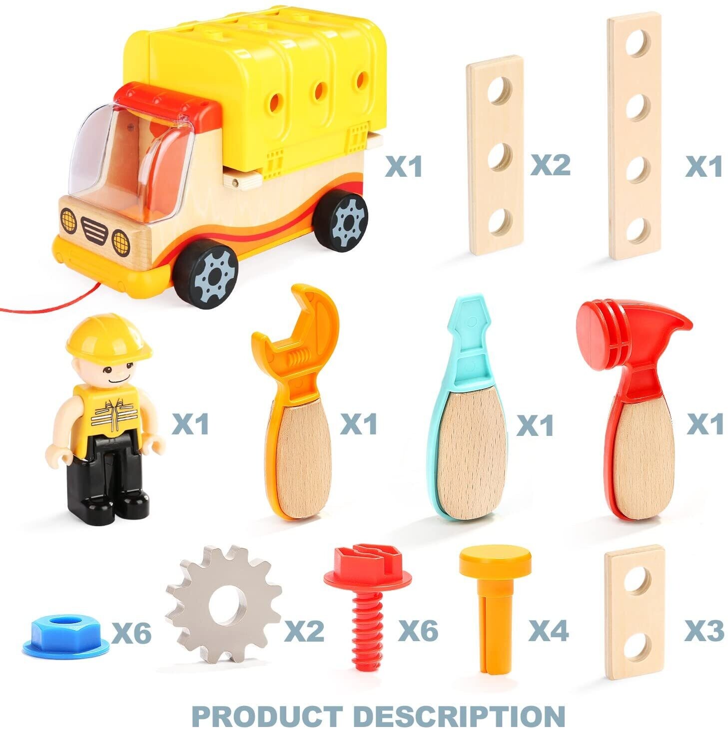 Toddler Tools Set Toys for 2 3 Year Old Boy or Girl Gifts Educational