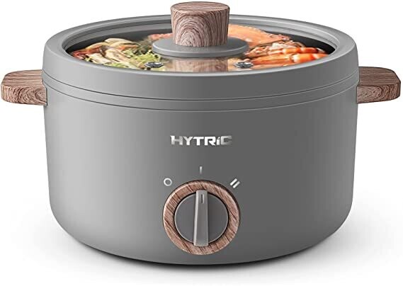 Electric Hot Pot 1.5L Portable Nonstick – Compact Electric Cooker for Hot Pot, Steaming, and Cooking Meals on the Go