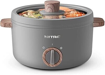 Electric Hot Pot 1.5L Portable Nonstick – Compact Electric Cooker for Hot Pot, Steaming, and Cooking Meals on the Go